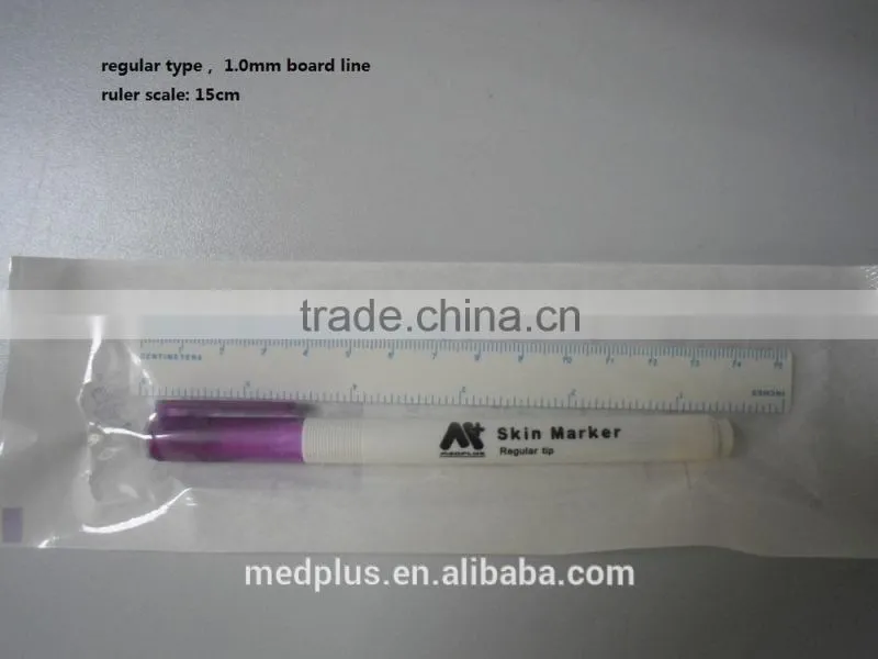 Medical Gentian Violet Skin Marker Pen with Ruler