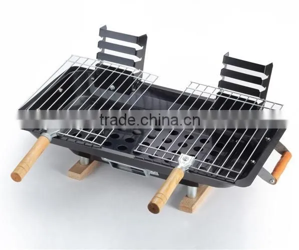 Fashion folding portable charcoal hanging bbq grill