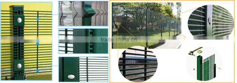 Brand new cheap q195 dipped galvanized 358 welded security fence