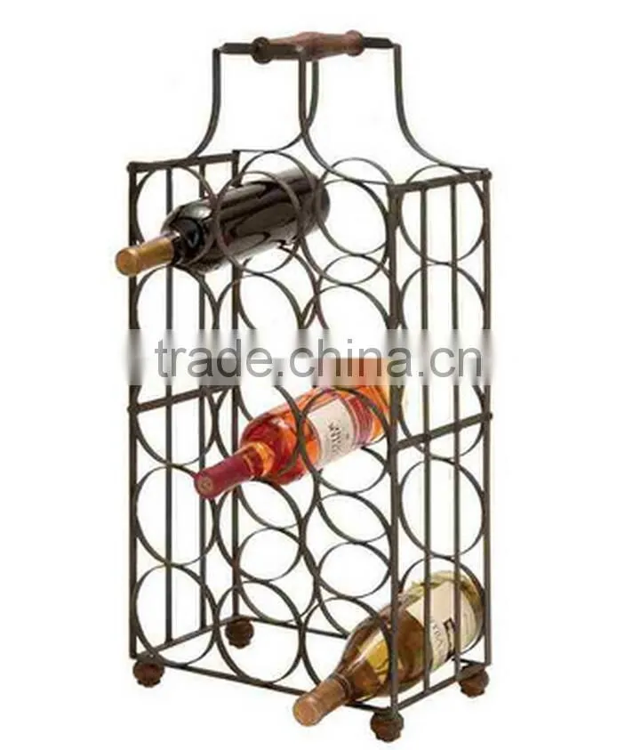 Home Decor Cabinet Bar Kitchen 15 Bottle Tabletop Wine Rack