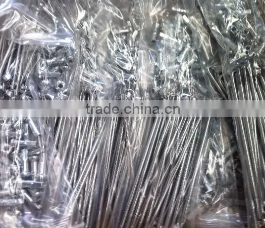 CHROMED SPOKES&NIPPLES FOR MX RIMS