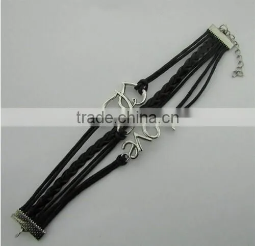 HOT selling wholesale DIY bracelet Infinity love bracelet/