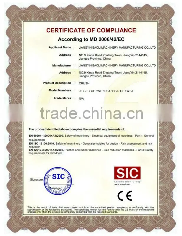 Dry Granulator for farm chemical industries with CE
