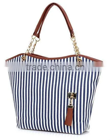 2013 New tassel style cotton canvas tote bag, simple cotton canvas tote bag