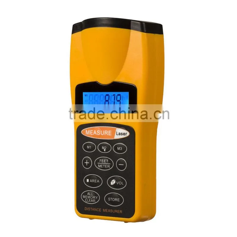 Rangefinder 18m/60ft Measurer Area Laser Pointer LCD Ultrasonic Distance Meter