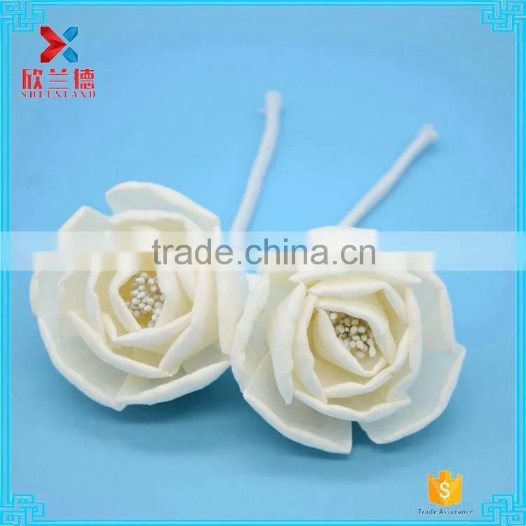 2015 curly ruse Natural Reed Diffuser Flowers with Cotton Wick Wire