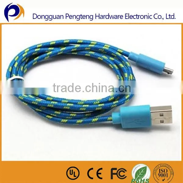 Welcome to custom braided mini usb cable