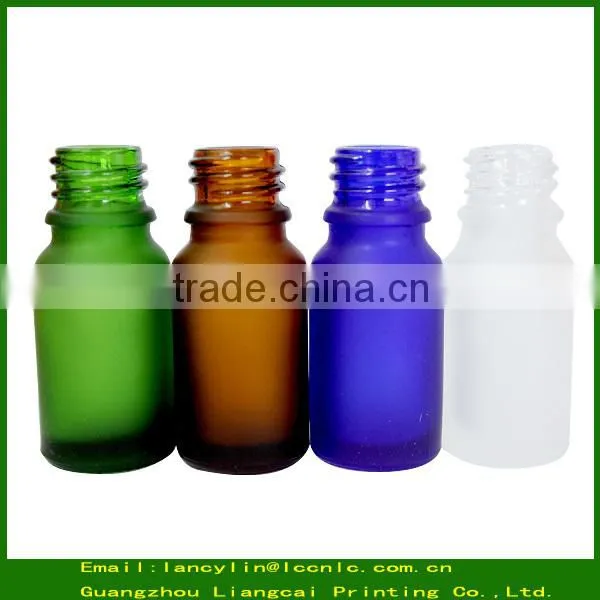 20ml Frosted Essential Oil Cobalt Blue Glass Bottle With Dropper/Screw Cap