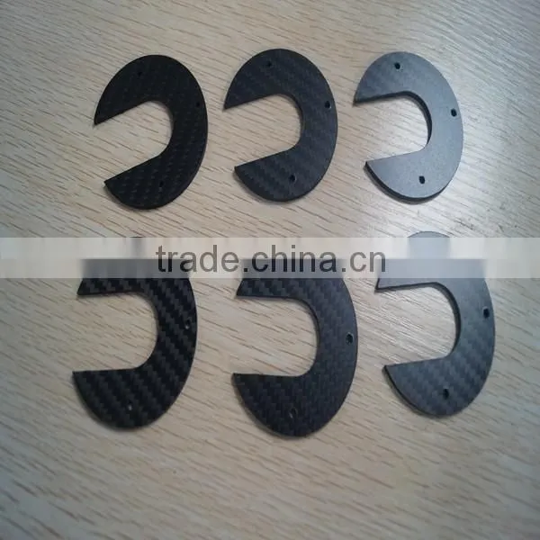 3k Glosy Plain woven carbon fiber sheet/plate/board