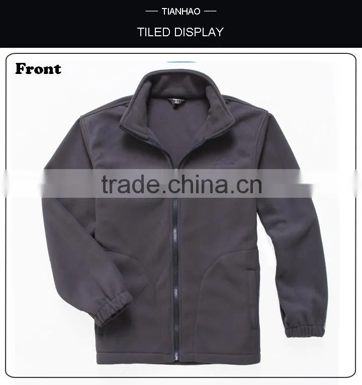 Men Short Fleece Coat with Zipper