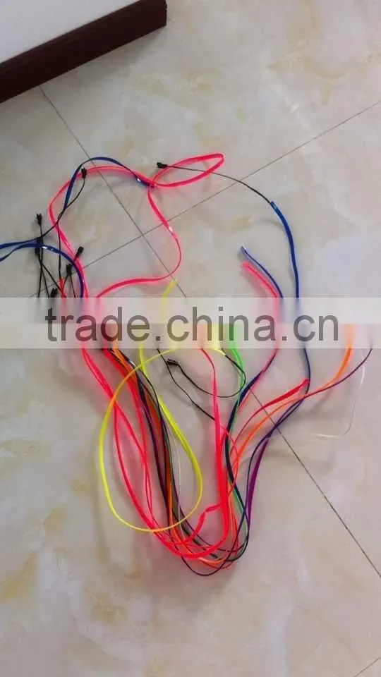 China factory colorful light description auto neon thread