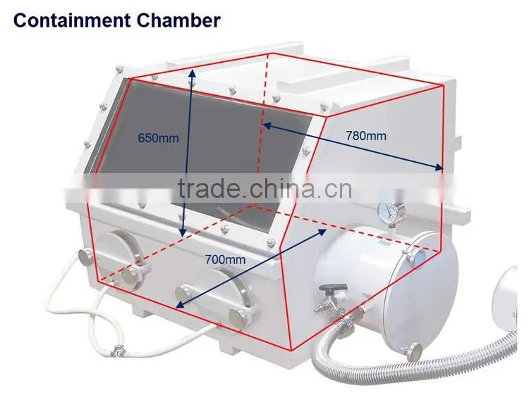 Laboratory Vacuum Glove Box with Airlock Chamber for Sale