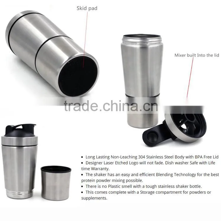 700ML Customized Branded Protein Shakers with 200ML Nutrition Powder Compartment