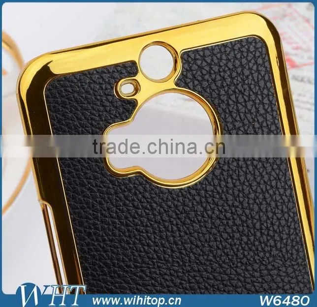 Wholesale China Supplier Case for HTC M9 Plus, for HTC M9 Plus Case Slim Leather Chrome Cover
