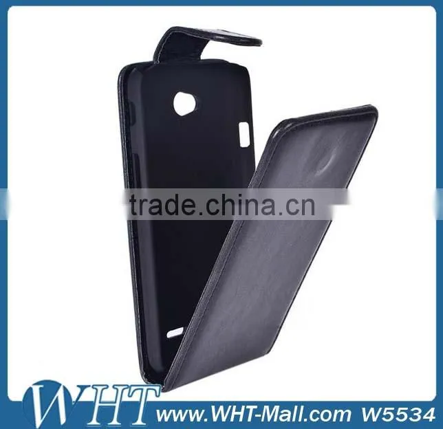 Leather Flip Cover Case for LG L70, for LG Optimus L70 Flip Case