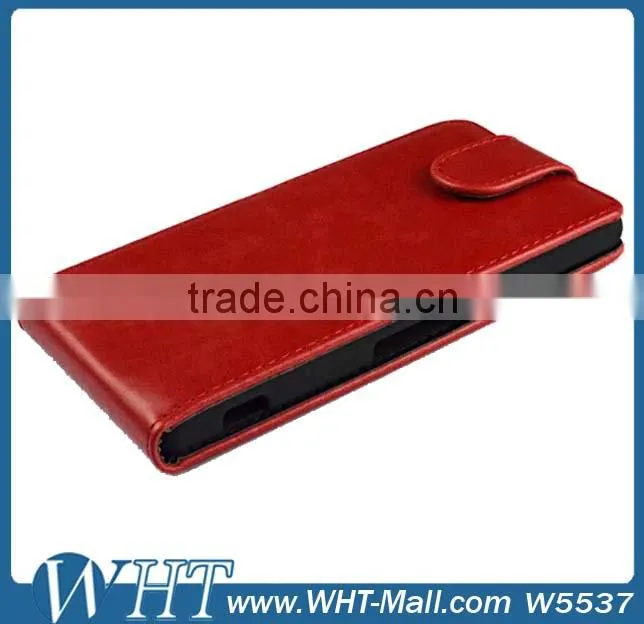 Bulk Buy from China Mobile Phone Accessories Leather Case for Sony Xperia Z2 Flip Cover