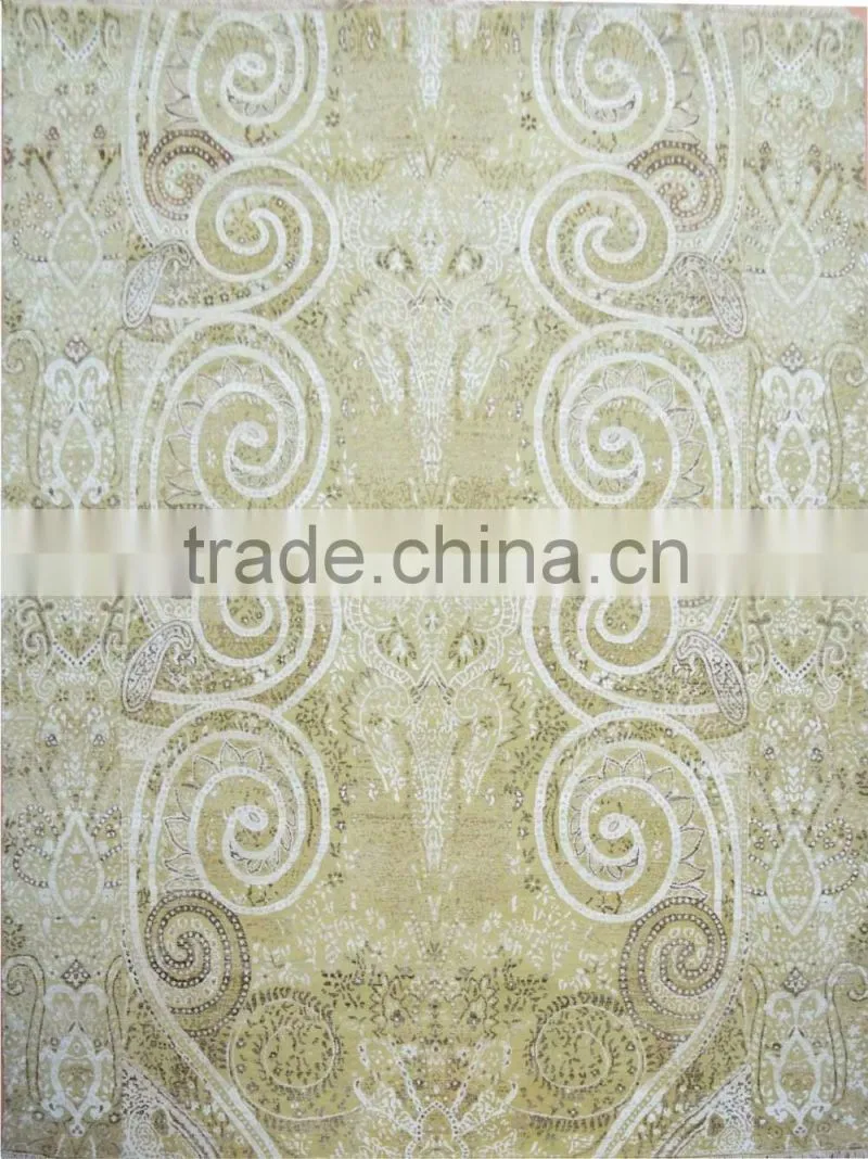 Modern Wool Bamboo Silk Carpet