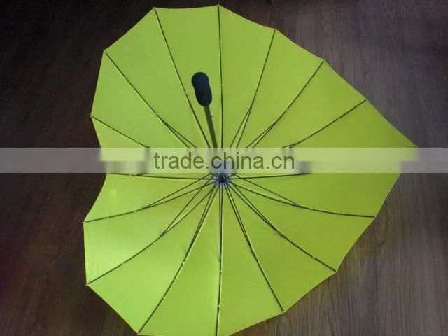 china wholesale advertising cheap heart shape rain umbrella