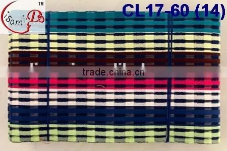 CL17-60 2016 top sale colorful line African high quality new Aso oke headtie colorful aso oke headtie