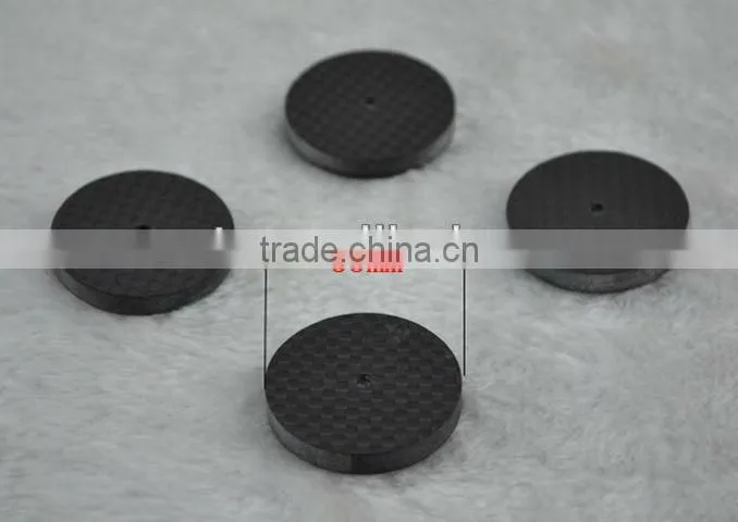 Carbon Fiber Speaker Spike Pad Base Stand Protective Black Gray