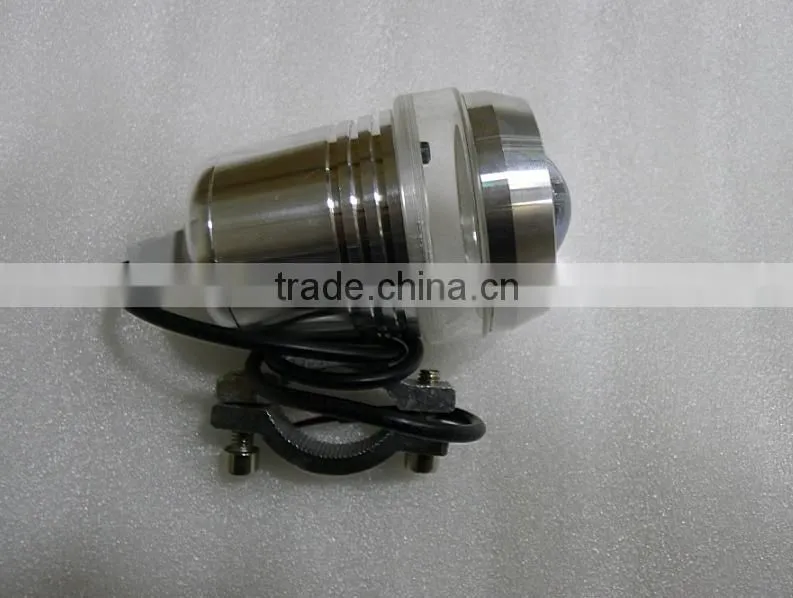 12V Black 30W U2 LED Laser Gun Day waterproof Spot Light Motorcycle Driving Front Headlight