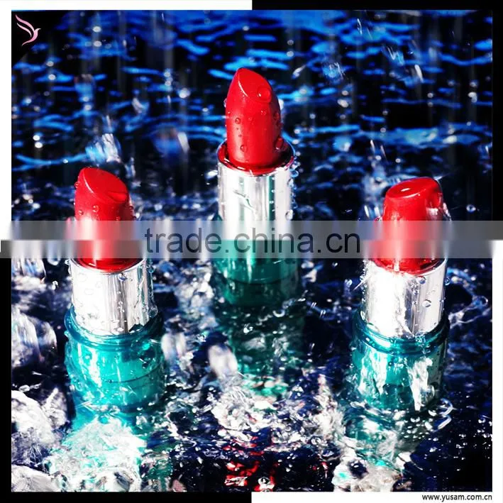 Red color cosmetic make your own lipstick