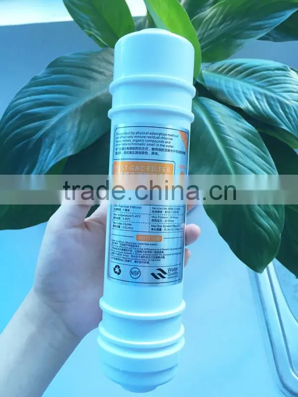 10'' post carbon filter water Filter cartridge with shell for Reverse Osmosis Water Purifier water filter assembly parts