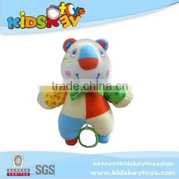 2016 pull string musical baby plush toys with shaking ans music box