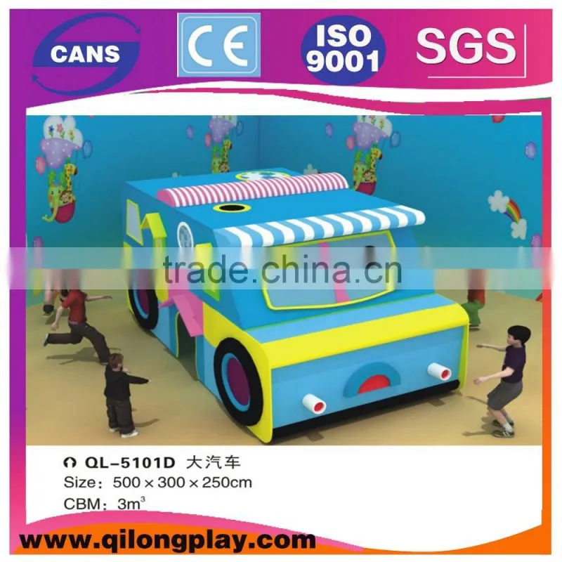 Funny Pirate Ship and Bus Electric indoor Soft Playground