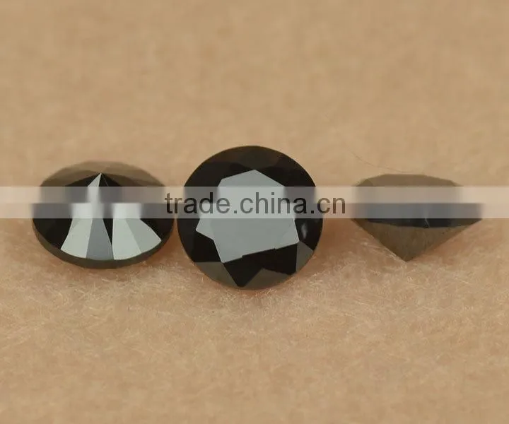 wholesale prices synthetic black nano spinel gemstone for jewelry