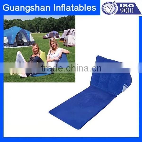 Flocked Foldable Inflatable Chaise Body Wedge Mattress