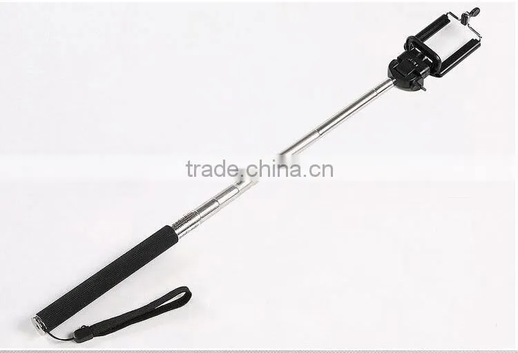 Hot selling selfie stick with bluetooth shutter button