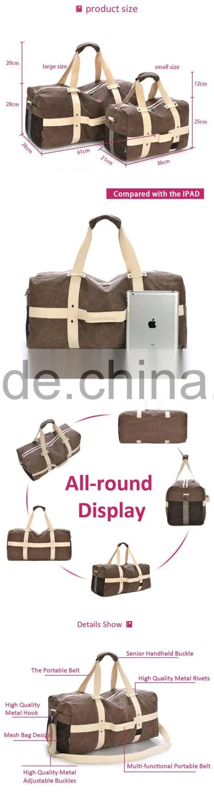 Deft design travel handbags