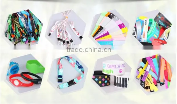 Custom RFID Fabric Woven Festival polyester Wristbands RFID for Events and Concert