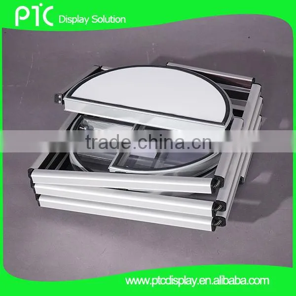 4 layer half round rotating foldable tower