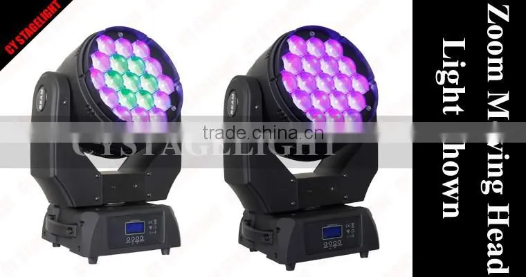 Stage Led Light 19x15W Rgbw Zoom B Eye K10 Moving Head Dj Light