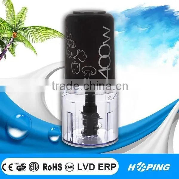 Electric food chopper/processor double blades