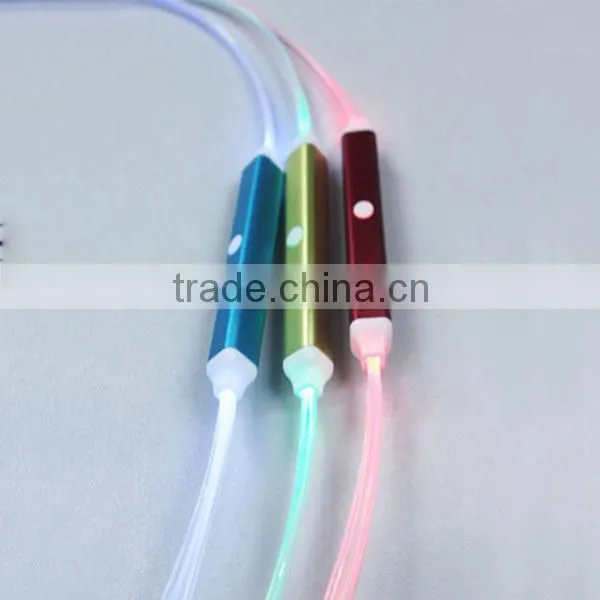 new wholesale fashionable led light earphone and headset with led light
