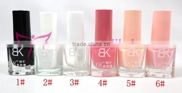 Cheap Wholesale BK 8ml nail polish for nail art