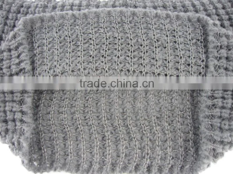 Stock Item cheap circle scarf gray loop scarf knitted round neck scarf