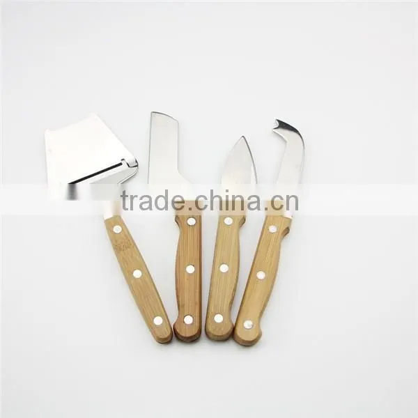 High quality 4 pcs cheese butter knife spreader tools set