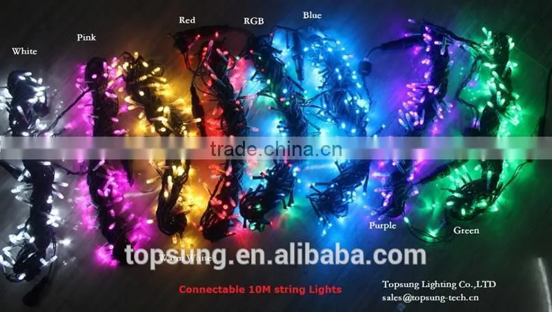 2016 new rgb color changing led christmas curtains lights 24v 100 led