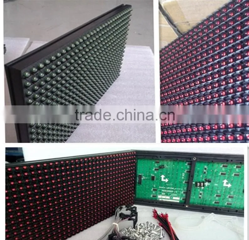 high quality low price p10 LED Module,outdoor led module,single color red led module,hot product p10 display module