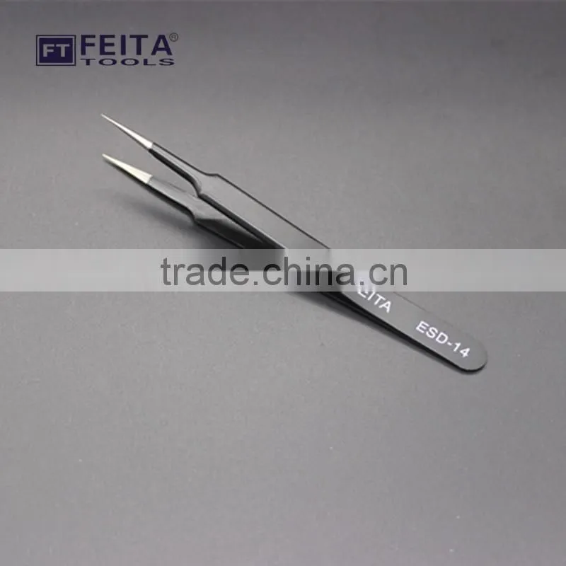 hot selling stainless steel ESD Tweezers manufacturing/tweezers eyelash extension esd TWEEZERS