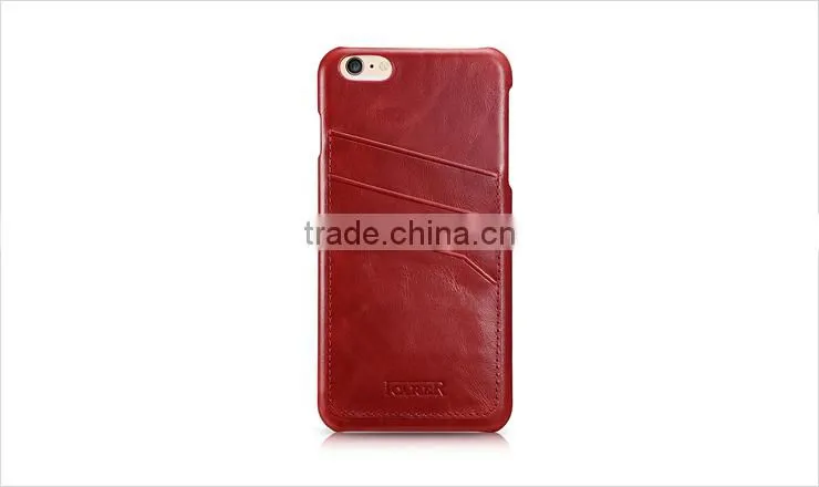Genuine Leather Case For iPhone 6 with Card Slot Back Cover