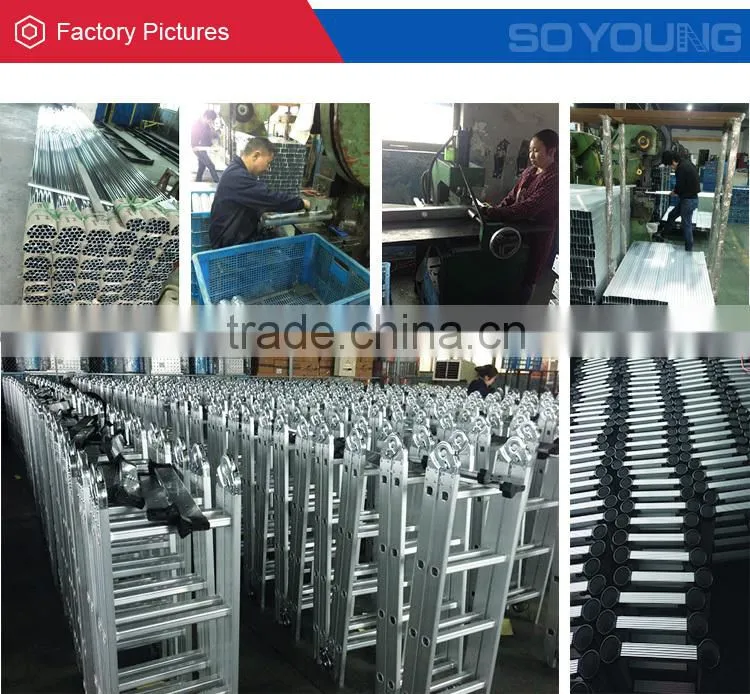aluminum little giant ladder, en 131 multi-purpose aluminum ladder 4*3 4*4 4*5