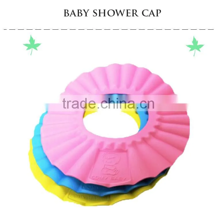 colorful Hotel PE disposable nonwoven shower capclear children hair washing cap
