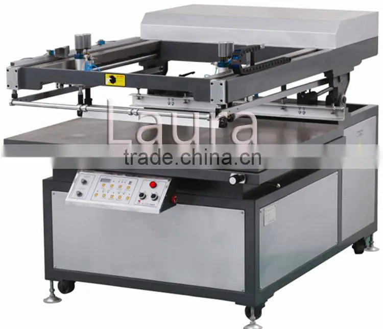60*90CM round flat vacuum silk screen printing machine for for printing flat surface products/packing material