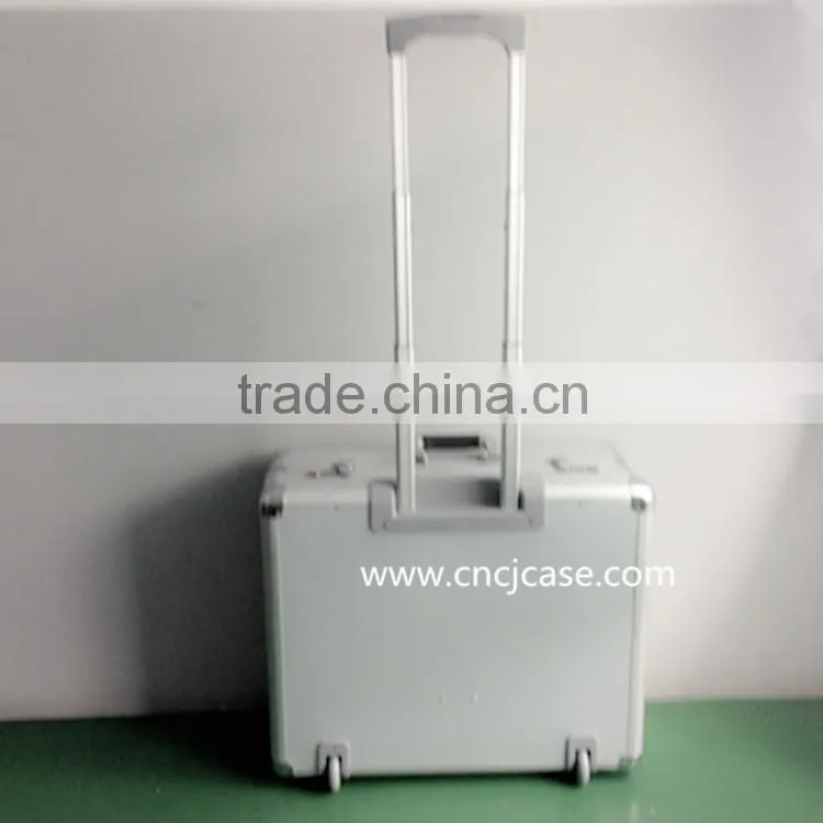 abs Aluminum tool trolley case with wheels