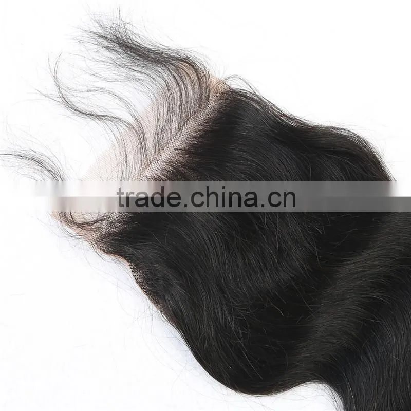 Brazilian Virgin Hair 4x4 Cheap Silk Base Closure,Free/Middle/3 Part Silk Base Closures